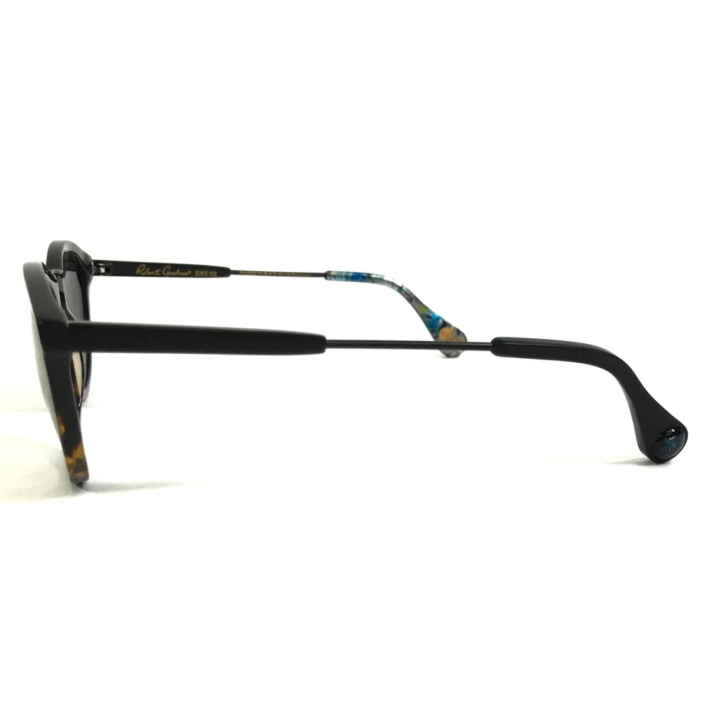 Robert Graham Sunglasses RANDOLPH BLK Black Frames w/ Brown Flash Polarized Lens